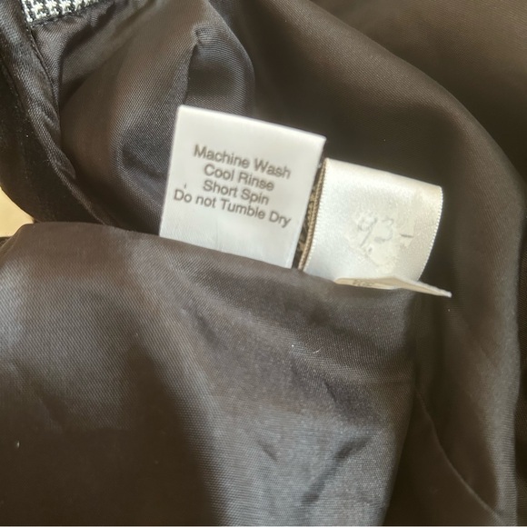 Sarah Louise England childs dress houndstooth Peter Pan Collar sz 6 black white - Picture 9 of 14